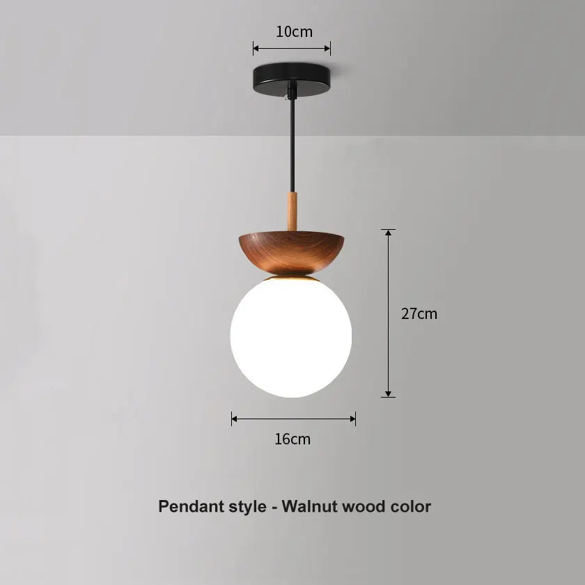 Nordic Glass Ball Pendant and Ceiling Light