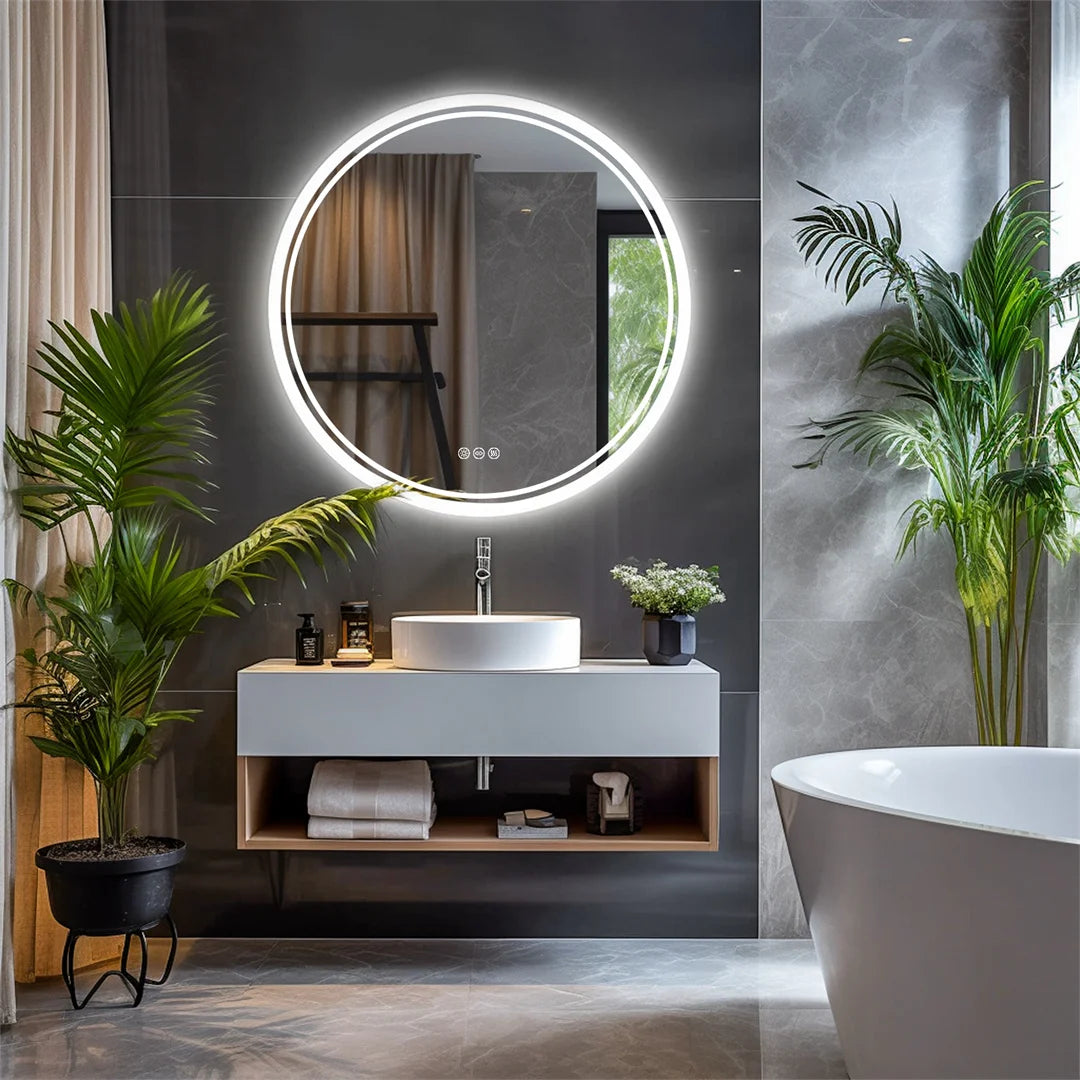 Halo Round LED Bathroom Mirror