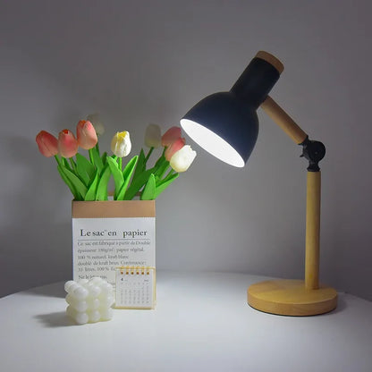Nordic Wooden Desk Lamp