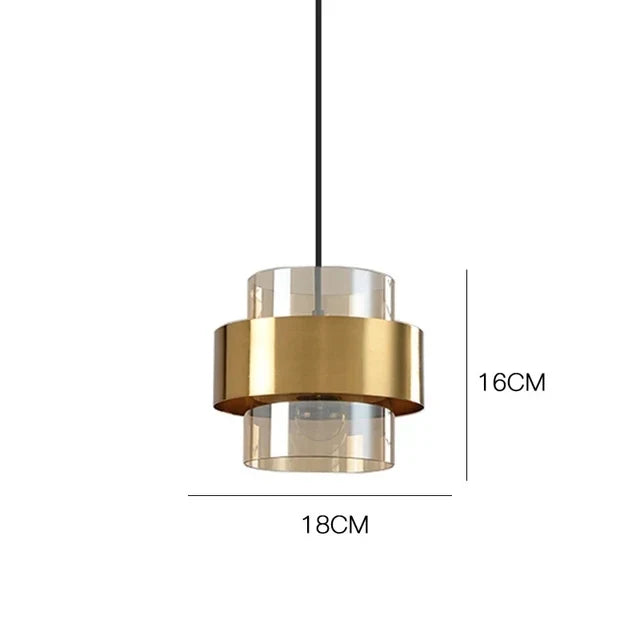 Nordic Smoked Glass Pendant Light
