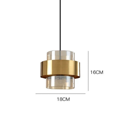 Nordic Smoked Glass Pendant Light