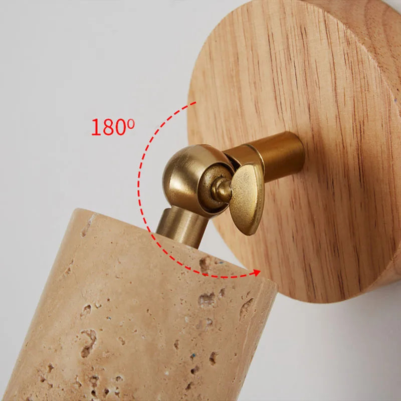 Huangdong Travertine Wall Lamp