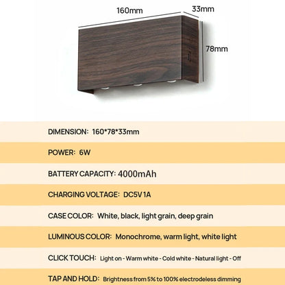 LumiBlock Rechargeable Wall Lamp