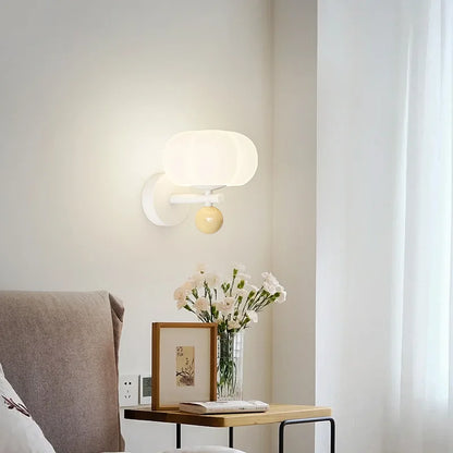 Nordic Pumpkin Glass Wall Sconce