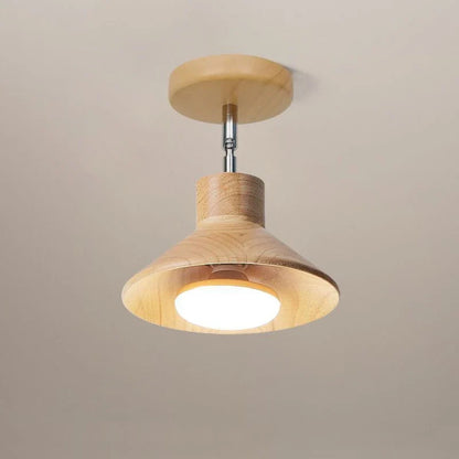 NordicWood Timber Cone Ceiling Lamp