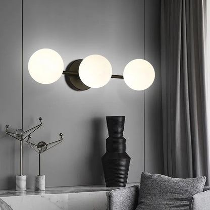 Nordic Triple Globe Glass Wall Light