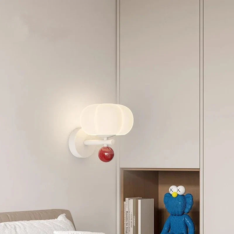 Nordic Pumpkin Glass Wall Sconce