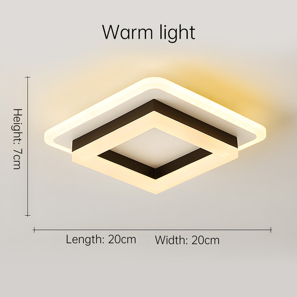 Square LED Flush Mount Ceiling Light