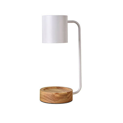 Japandi Wood and Metal Table Lamp
