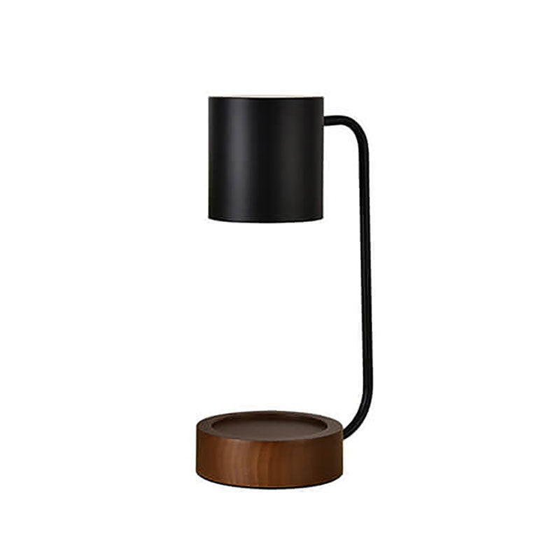 Japandi Wood and Metal Table Lamp