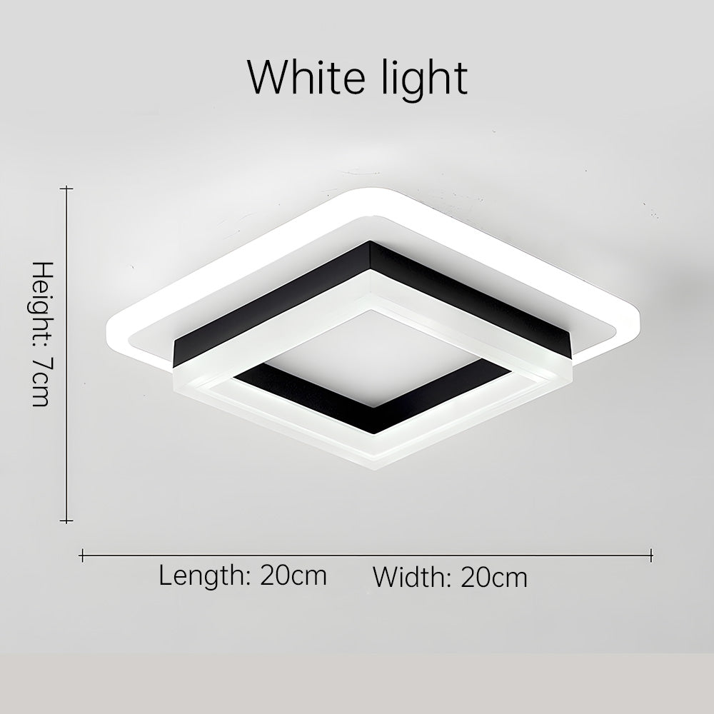 Square LED Flush Mount Ceiling Light