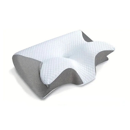 1pc Memory Foam Cervical Pillow, 2 in 1 Ergonomic Contour Orthopedic Pillow for Neck Pain, Contoured Support Pillows,Neck Pillow - Eirvana