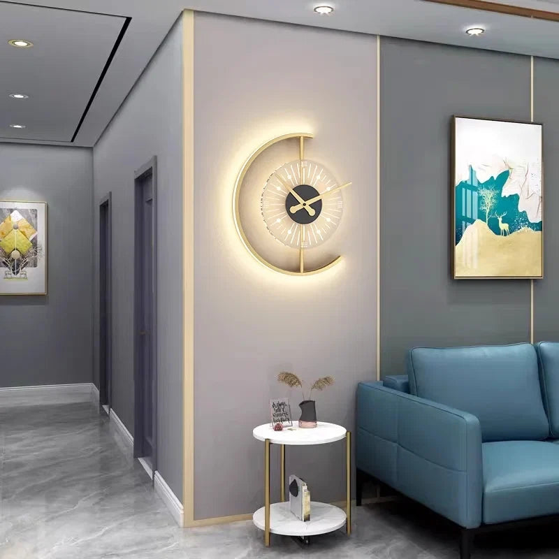 Lunaris Wall Lamp Clock