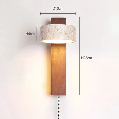 Eclat Travertine Wall Lamp