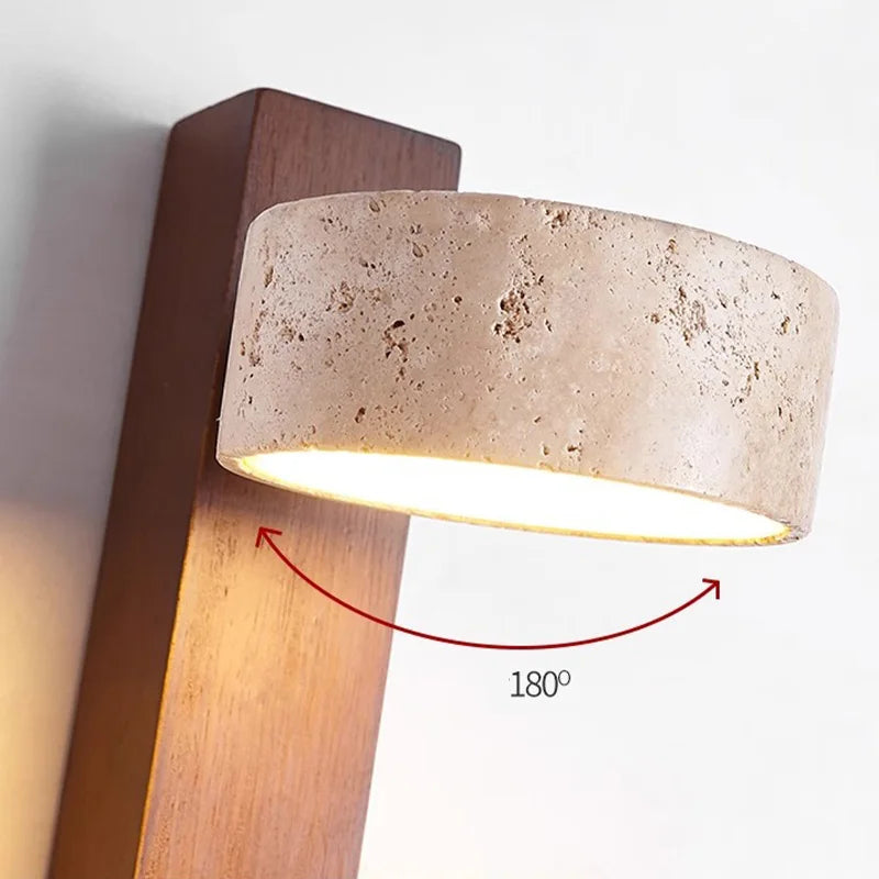 Eclat Travertine Wall Lamp