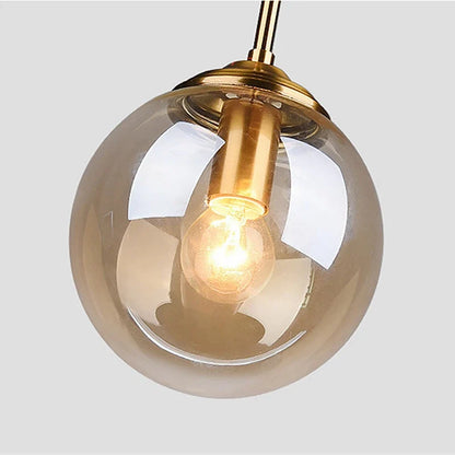 Nordic Glass Globe Pendant Light