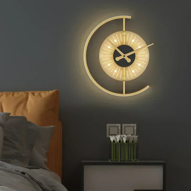 Lunaris Wall Lamp Clock