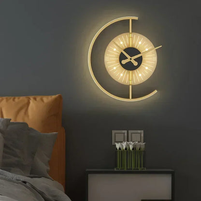 Lunaris Wall Lamp Clock