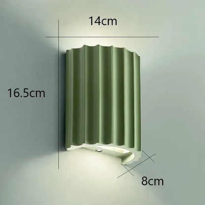 Nordic Ribbed Resin Wall Lamp