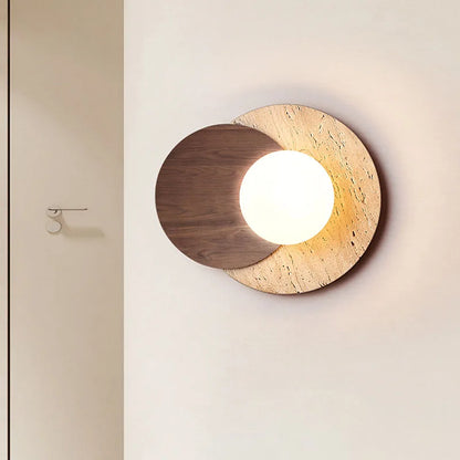 Wabi-Sabi Stone Wall Lamp