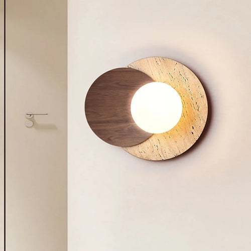 Wabi-Sabi Stone Wall Lamp