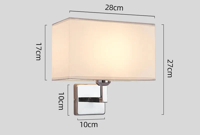 Bedside Wall Lamp with Reading Arm