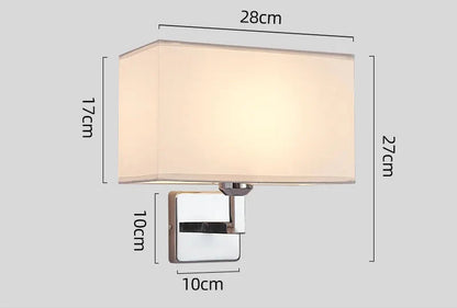 Bedside Wall Lamp with Reading Arm