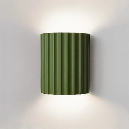 Nordic Ribbed Resin Wall Lamp
