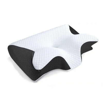 1pc Memory Foam Cervical Pillow, 2 in 1 Ergonomic Contour Orthopedic Pillow for Neck Pain, Contoured Support Pillows,Neck Pillow - Eirvana