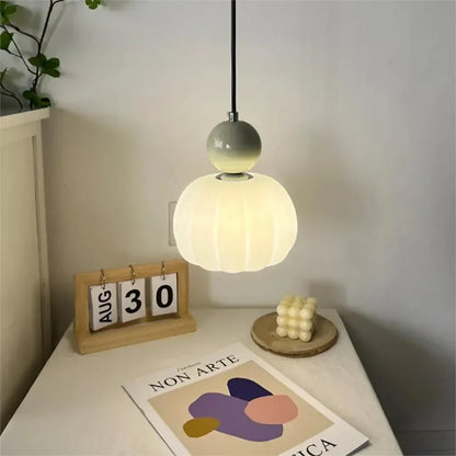 Nordic Pumpkin Glass Pendant Light