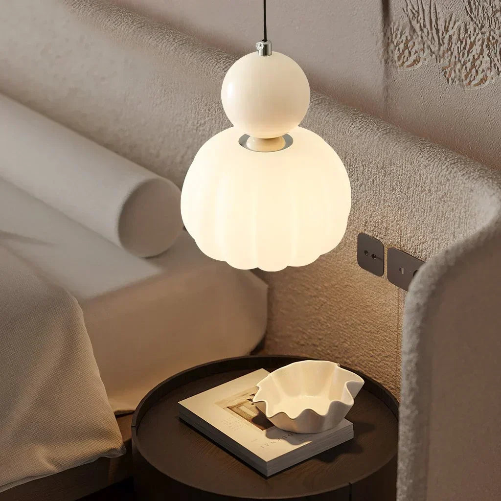 Nordic Pumpkin Glass Pendant Light