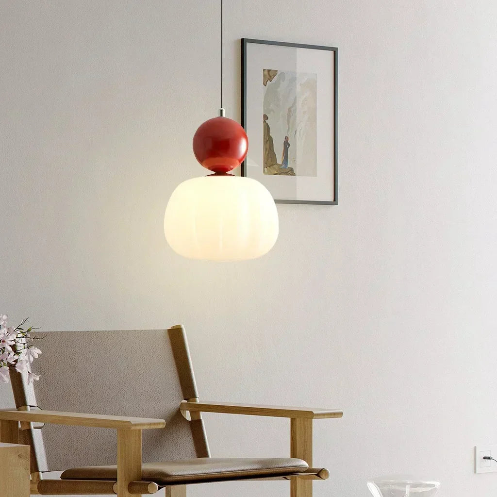 Nordic Pumpkin Glass Pendant Light