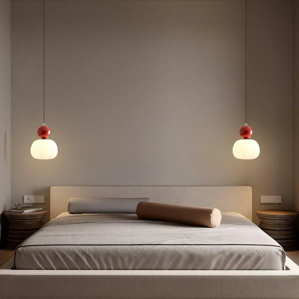 Nordic Pumpkin Glass Pendant Light