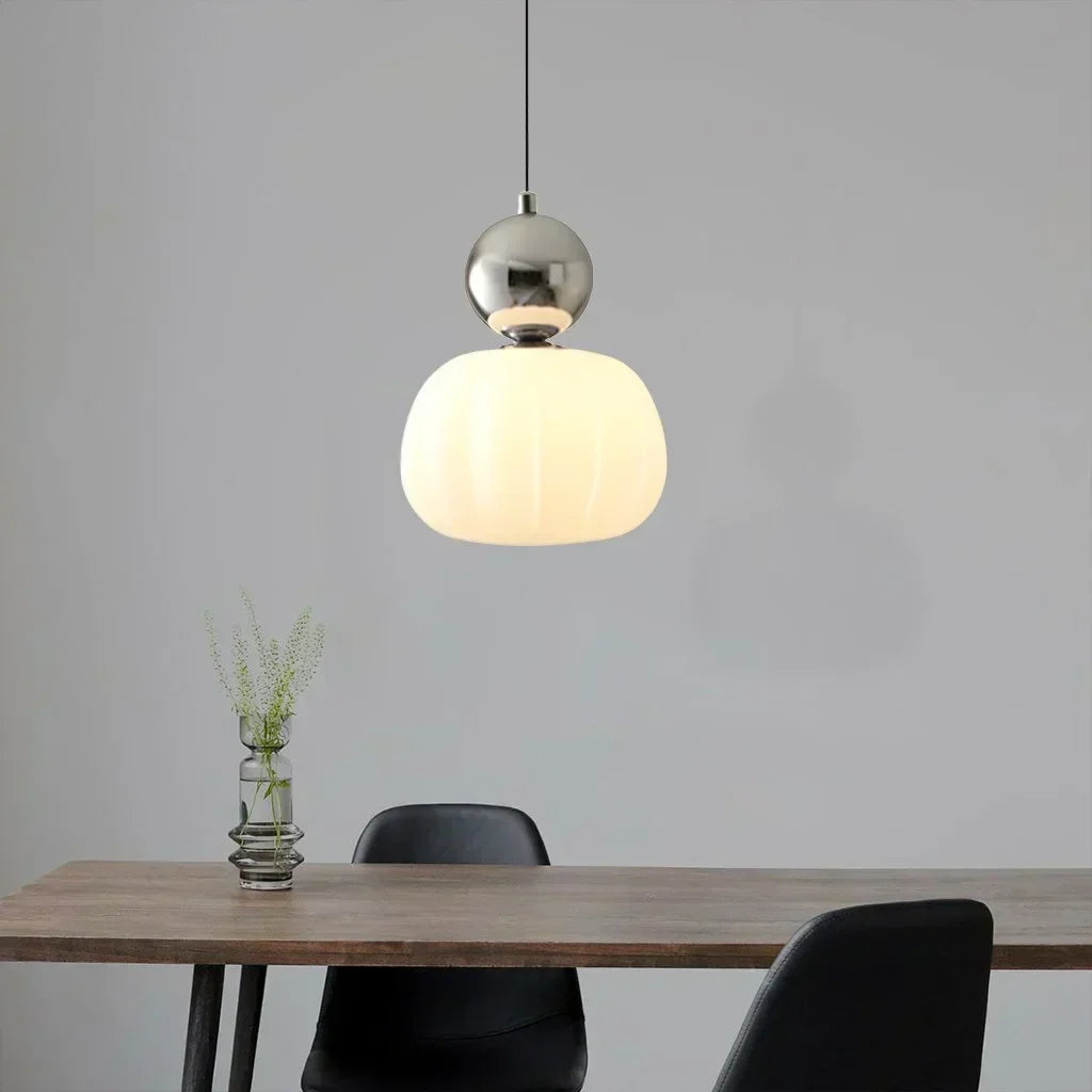 Nordic Pumpkin Glass Pendant Light