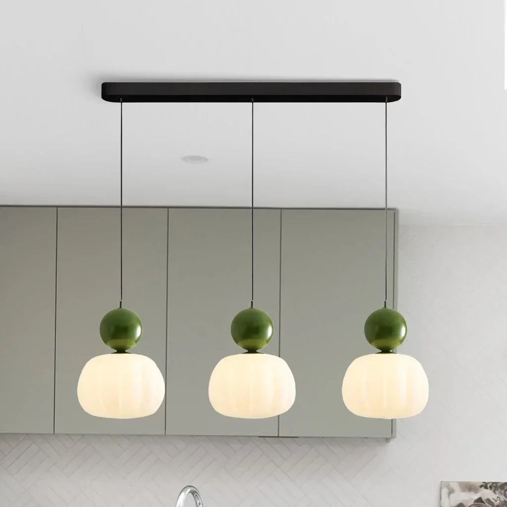 Nordic Pumpkin Glass Pendant Light