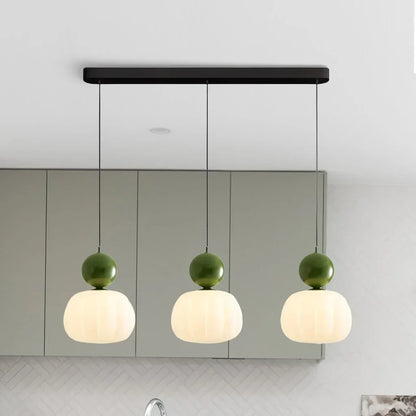 Nordic Pumpkin Glass Pendant Light