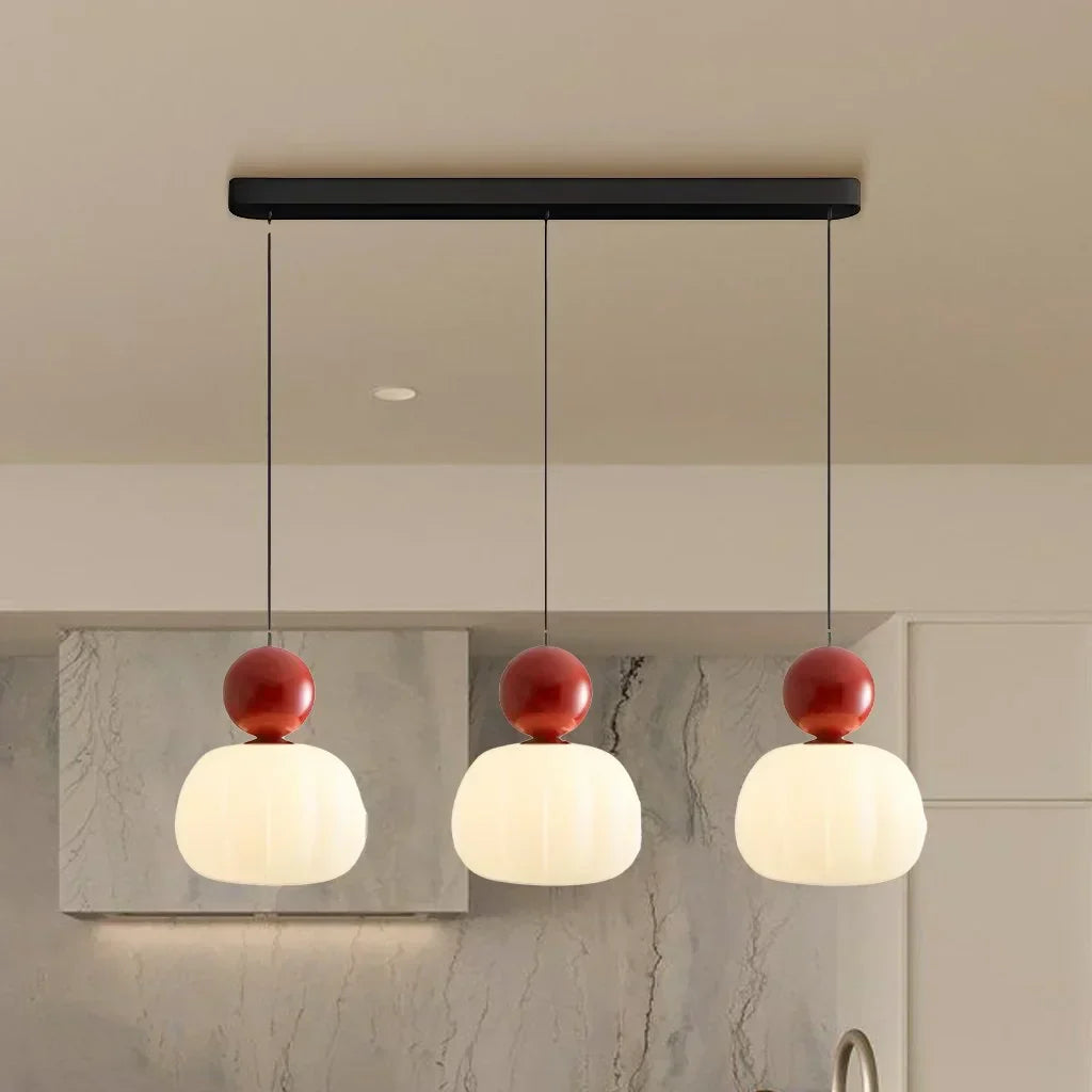 Nordic Pumpkin Glass Pendant Light