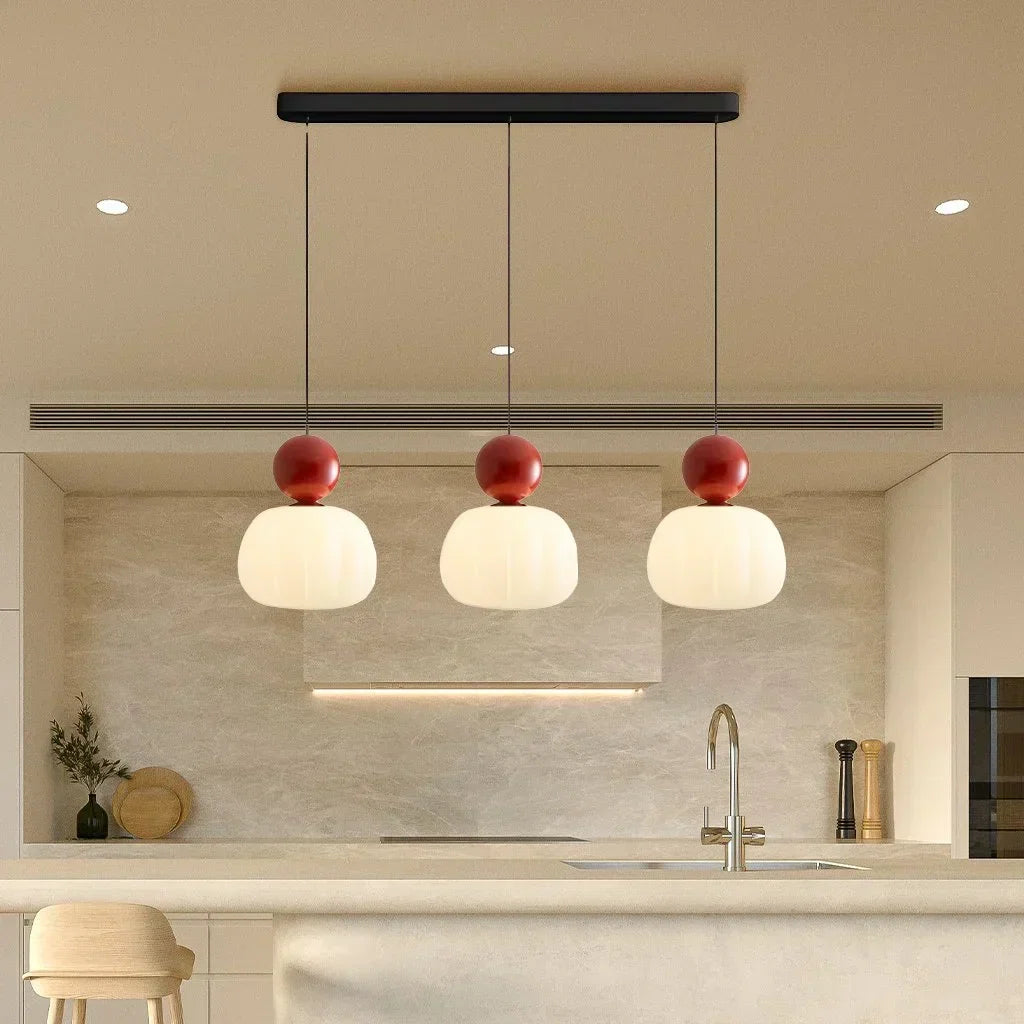 Nordic Pumpkin Glass Pendant Light