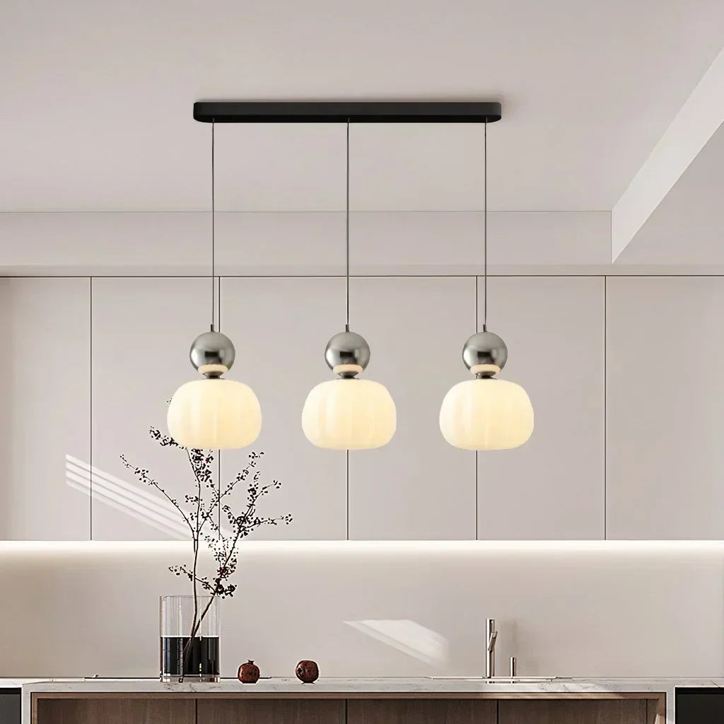 Nordic Pumpkin Glass Pendant Light