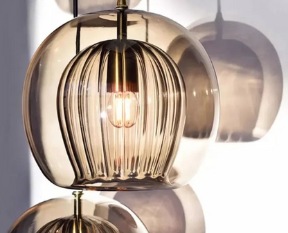 LuxeSphere Glass Pendant Light