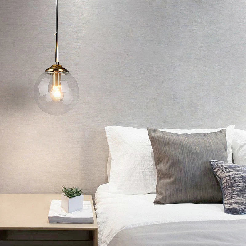 Nordic Glass Globe Pendant Light