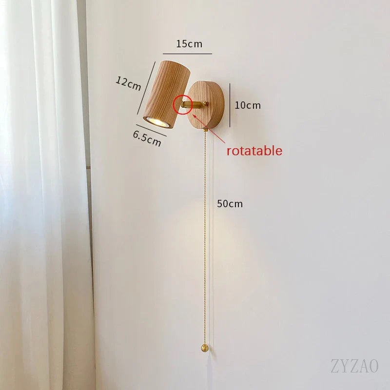 Arlo Walnut Wall Lamp