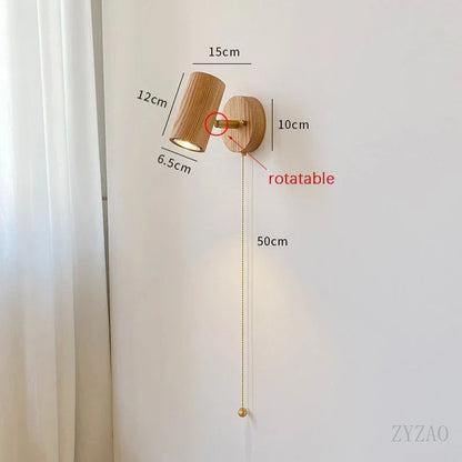 Arlo Walnut Wall Lamp