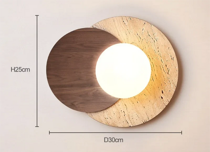 Wabi-Sabi Stone Wall Lamp