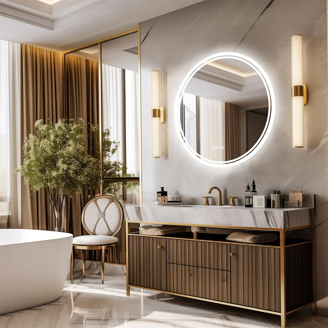 Halo Round LED Bathroom Mirror