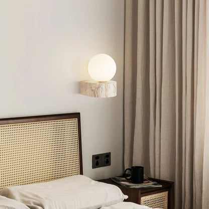 Travertine Stone Wall Lamp