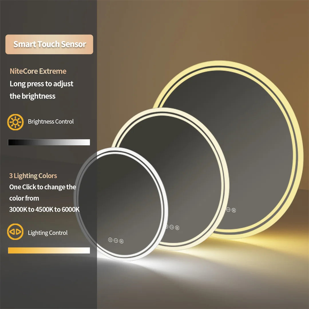 Halo Round LED Bathroom Mirror