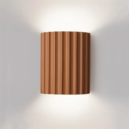 Nordic Ribbed Resin Wall Lamp