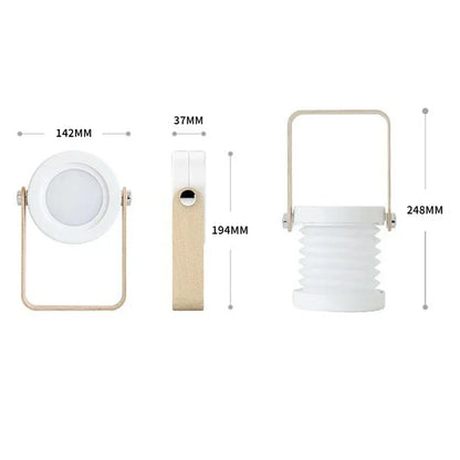 Wooden Handle Portable Folding Lantern