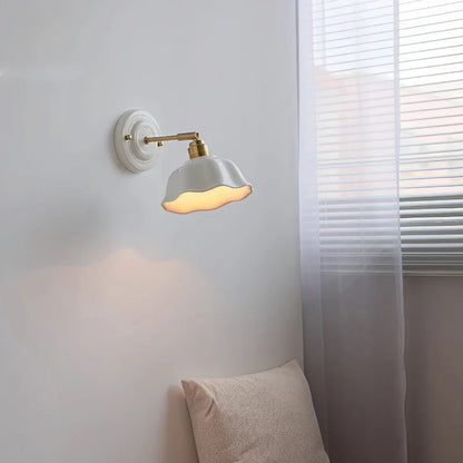 Nordic Cream Ceramic Wall Lamp